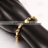 Exquisite Chinese Products 18k Gold Hand Chunky Jewellry Chain Bracelet for Men thumbnail-6