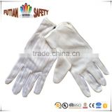 IN1214 bleach white 100%cotton safety working ANTI STATIC gloves For inspector