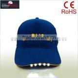 Embroidery Customized Logo Cotton LED Caps thumbnail-2