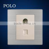 86-X1 Hotel Dedicated Multi-role TV and Lan Socket/TV and Tel Socket