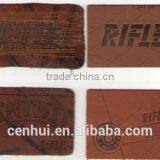 2015 Newest High Quality Custom Embossed Jeans Leather Patch thumbnail-1