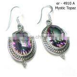 925 Silver Earrings Wholesale Indian Jewelry Drop Earrings Handmade Silver Jewelry thumbnail-1