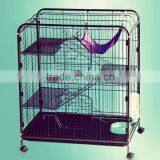 stylish folding metal cat cage, cat carrier