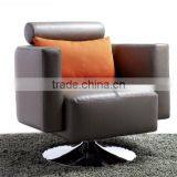 New Design, Genuine Leather Oak Wood Frame Cheap Single Chair Modern living rooms leather Chair Modern Bedroom Chair i15-11