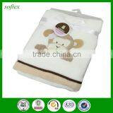 102*76cm 280g Flannel Baby Blanket Pattern Embroidered Baby Blanket thumbnail-1