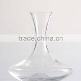Elegant Art Glass Clear Handle Wine Port Sherry Decanter Carafe thumbnail-1