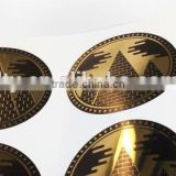 Circular metallic gold stickers (M-A443)