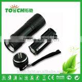 9 Leds Flash Light Black Hiking Camping Mini 9-LED Super Bright Torch Lamp Flashlight Linterna for AAA Battery thumbnail-3