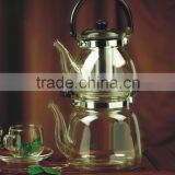 High quality clear promotional borosilicate glass tea kettles tea pots sets