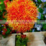 Artificial Potted Plant Plastic Table Small Plant Pots Artificial Grass Ball Tree thumbnail-2