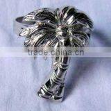 Brass Napkin Ring, Metal Napkin Ring, Silver Napkin Ring thumbnail-1