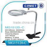 MG15120-C 2.5X,5X Desktop Clip Magnifier With LED Light Quality Choice