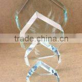 Customed Diamond Shaped Photo K9 Crystal Blank With Base thumbnail-2