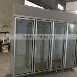 New Type Luxury Aluminum 4-door Glass Door Fridge thumbnail-6