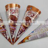 Food Grade Laminated Aluminum Foil Cone Paper For Packing Ice Cream thumbnail-1