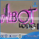 Guangzhou LED Lighted Gold-plating Stainless Steel Signs on the Wall thumbnail-5