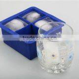 Black King Large Size 2inch Square Silicone Ice Cube Tray Ice Maker thumbnail-4