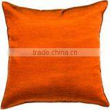 20x20 Inch Brown Color Solid Throw Pillow Cover thumbnail-1