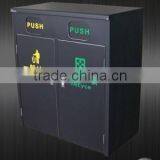 Hotel Lobby Stainless Steel Table Outdoor Iron Trash Can Holder thumbnail-2