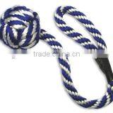 Blue White Monkey Fist Paracord Keychain Self Defense Lanyard Monkey Fist Keychain