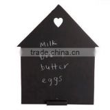Eco-friendly natural black slate chalk writing board with customized shape