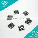 KC5 Square Rivoli 18*18 Flat Back Sew on Acrylic Rhinestones for Fashion Decoration, Craft Making, Garment Bags Accessories thumbnail-1