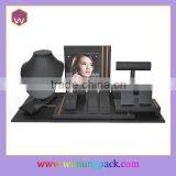 Custom Design Luxury Black Color Necklace Jewelry Display Set Ring Holder thumbnail-1