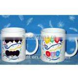 Hot Sale 11oz Heat Sensitive Partial Color Changing Mug for Promotion
