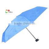 7K Ribs Sky Blue Five Fold Mini Pocket Compact Umbrella