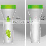 White Rechargeble 1 LED Torch Light Rechargeable Portable Lamp Torch thumbnail-1