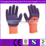 Anti-Acid Comfortable Orange Latex Saftey working gloves latex for Oil Field