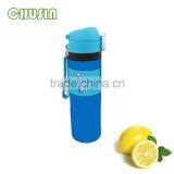 Wholesale Food Grade Silicone Water Bottle With Straw and Handle thumbnail-1