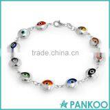 Sterling silver Multicolor evil eye bracelets