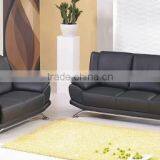 Red and Black Leather Sectional Sofa Furniture thumbnail-2