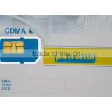 hot sellling best price CDMA UIM CARD from SIM Card factory