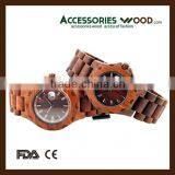 Wrist Watch Man or Woman Wooden Watches Red Sandalwood thumbnail-3