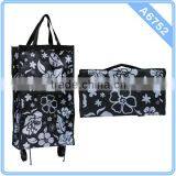 FOLDING UP SHOPPING STORAGE CART WITH WHEELS FOLDABLE SHOPPING TROLLEY BAG