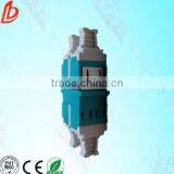 2 Port 10G OM3 Aqua LC/UPC Duplex Multimode Optical Fiber Adapters thumbnail-1