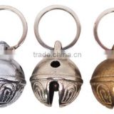 solid brass sleigh bells with keyring for various usages