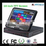 Powerful 10 Inch TFT Monitor 6CH 960H 720P Hybrid DVR NVR Recorder