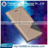LZB Wholesale custom leather cell phone cases for iphone 5s flip cover with stand
