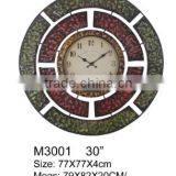 30 Inch Large Homecraft Metal Wall Clock