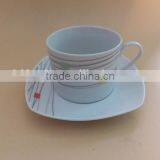China Pocelain Coffee and Tea Set Ceramic Porcelain Tea Cups and Saucers Sets Bulk Cheap Tea Sets thumbnail-2