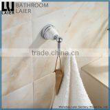 Simple Printing Lines Zinc Alloy Chrome Finishing Bathroom Accessories Wall Mounted Double Robe Hook thumbnail-2