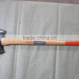 Axe, With Double-bit , A620 Type, Weighs 3.5lbs With Wooden Handle, Drop-forged Carbon Steel Head, 47-55HRC Heat Treatment