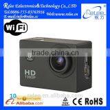 Outdoor Sports Wifi Function Underwater 30m Waterproof Full HD 1080P Helmet Action Camera