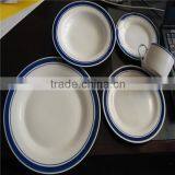 Handmade Pottery Dinnerware Set Blue and White Porcelain Tea Set Handmade Pottery Dinnerware Set