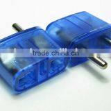 New Product 2016 China Wholesales Us,australia,swiss to Europe Plug Adapter 4.8mm Two Round Pin Plug thumbnail-1