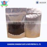 Tea Bag With Zipper Stand up Plastic Packaging Aluminum Foil Quad Seal Side Gusset Pouch thumbnail-3