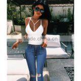 Bonvatt Women Clothes Tops Sexy Bandage Backless Cami Tops Sexy Tight-fitting V-neck Sleeveless Tanks Crop Top New Arrival thumbnail-4